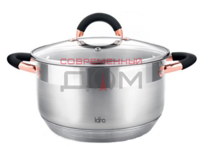 Кастрюля LARA LR02-413 серия BLACK AND ROS